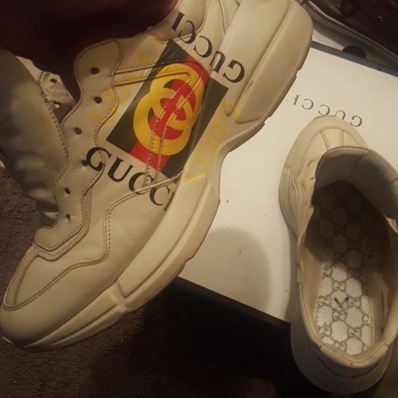 Authentic Gucci Sneakers 10.5 With Box Original - Picture 1 of 3